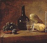 Still Life with Plums by Jean Baptiste Simeon Chardin